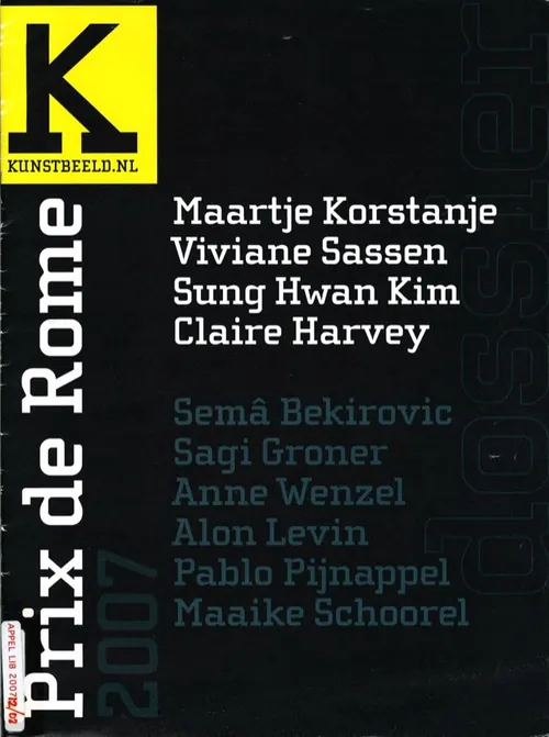 Kunstbeeld 04 2007 dossier Prix de Rome
